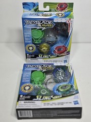 Lot Of 2 BEYBLADE Burst Turbo Sling Shock Rip Fire Pack Light Up Sealed NEW