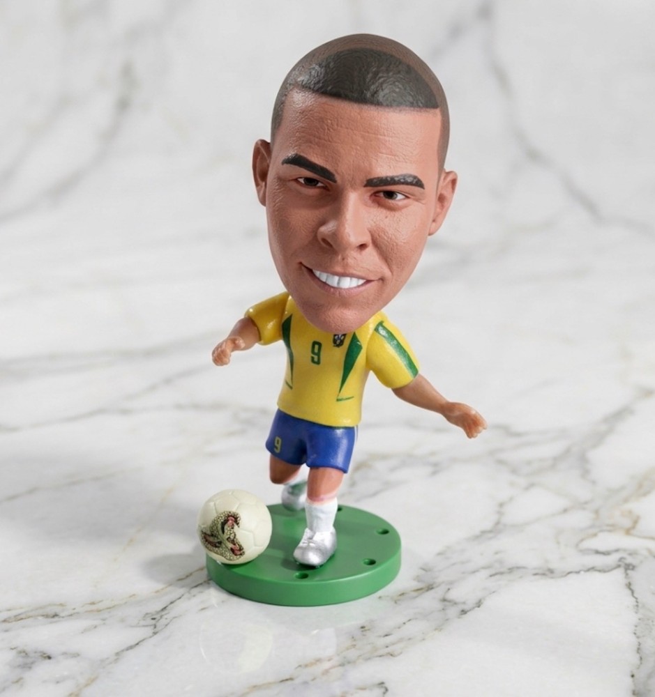 Ronaldo R9 Brazil Soccer Action Figure 2.5″ Doll World Cup Statue Football