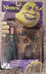 2001 MCFARLANE TOYS SHREK PRINCESS FIONA W/LEG KICKING ACTION MOSC