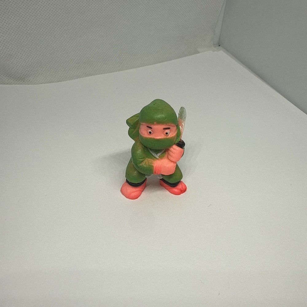 Soma Ninja Figure 1986 Green Turban Suit Fighter Rubber Martial Arts 2” Toy VTG