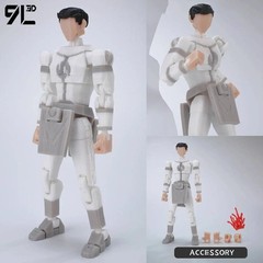3D Printed Invincible Superhero Action Figures with Articulatable Limbs