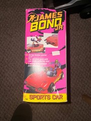 1991 James Bond JR. Sports Car Vehicle Hasbro NOS 7796 Sealed Box Spring Action