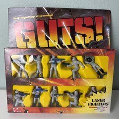 Vtg 1986 MATTEL GUTS! Laser Fighters SET With Original Box RARE Open Box