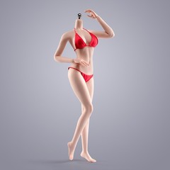US ANT 1/6 T303B Pale Skin Slim Girl 12″ Female Seamless Action Figure Body Toys