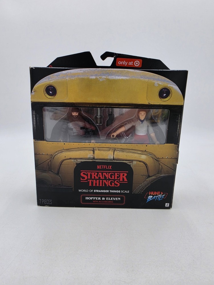 Stranger Thing Eleven and Hopper 2-Pack Hunt & Battle Target Exclusive Brand New