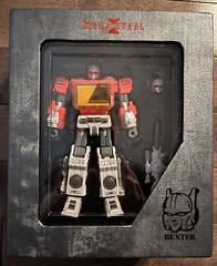 Transformers Original Mega Steel BUSTER Masterpiece ms-03 mp BLASTER DIE CAST