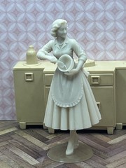1:24 1950 Dollhouse Hostess Homemaker Inspired by Marx with Mixing Bowl