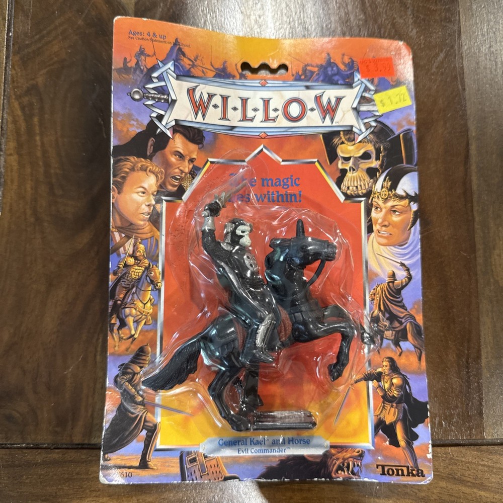 Vintage- 1988 -Willow- General Kael On Horse -Action Figure – New on Card-