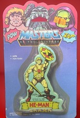 He-Man Eraser Masters of the Universe 1984 Spindex Vintage NEW SEALED