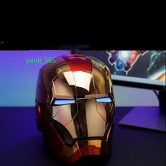 Iron Man 1:1 MK5 Jarvis Deformable Voice Control Wearable Helmet Christmas Mask-