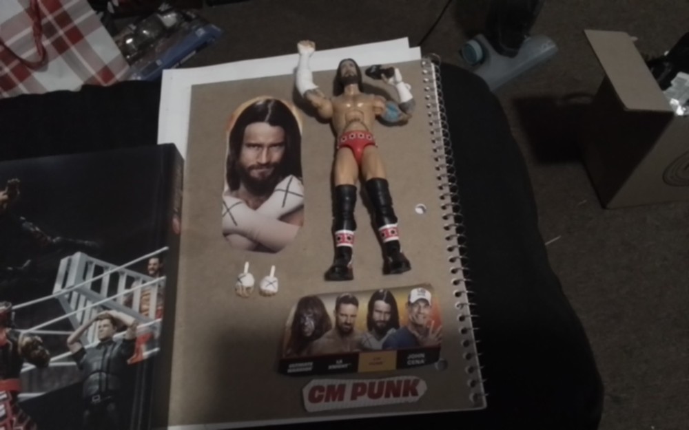 2026 Royal Rumble New WWE Champion CM Punk Amazing Likeness with microphone!!