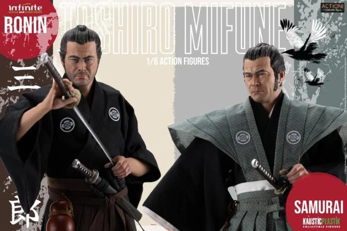 Infinite Statue X Kaustic Plastik 1/6 Toshiro Mifune Double Pack Figure Model
