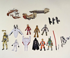 Star Wars Mission Fleet Loose Lot Figures, Vehicles, Weapons & Other Misc Incomp