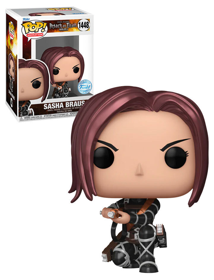 Funko POP! Animation Attack On Titan #1448 Sasha Braus (Metallic) – New, Mint Co