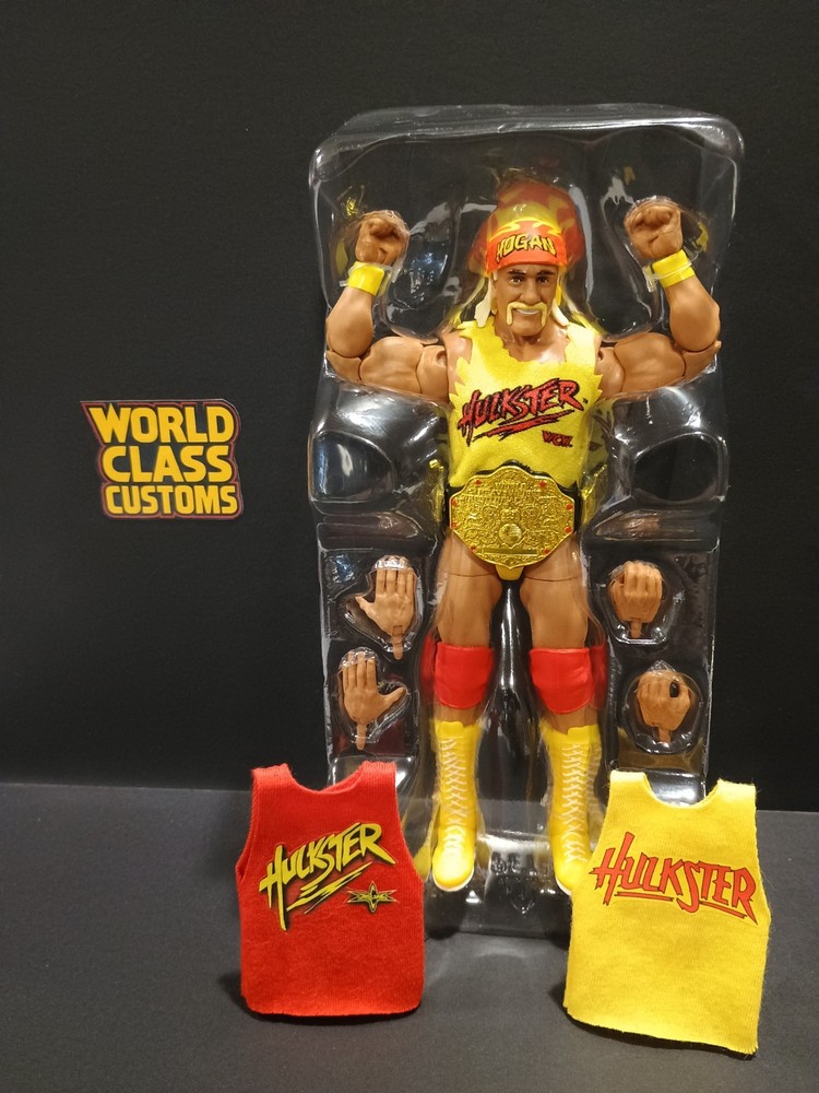 WWE Elite Monday Night War HULK HOGAN Figure WCW Series 11 Mattel Plus 2 Shirts