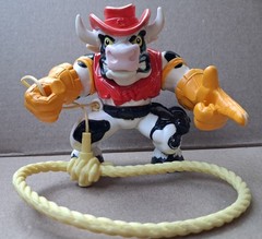 Vintage 1991 Hasbro Cowboy Of Moo Mesa Cowlorado Kid Colonel Cudster set of 2