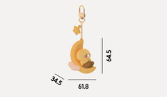 Kakao Friends Choonsik Figure Keyring Keychain Bag Charm Yarn Moon Cloud