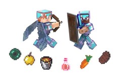 Minecraft Steve & Alex Hardcore Survival Pack