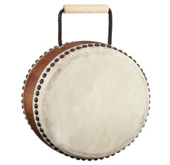 Japanese Drum Wadaiko Taiko with stand and drumstick Percussion KP-1200 Brown