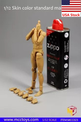MCCToys 1/12 Male Muscle Narrow Shoulder Flexible Figure Body For 6″Figure Doll