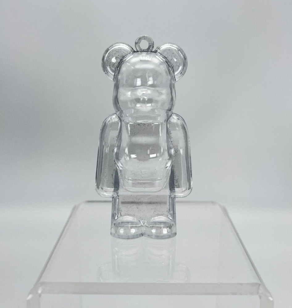 Medicom Bearbrick 100% Clear Display Case Protector And Keychain – NEW