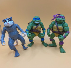 Vintage 1999 TMNT Playmates Lot of 3 Leonardo Donatello Splinter Loose