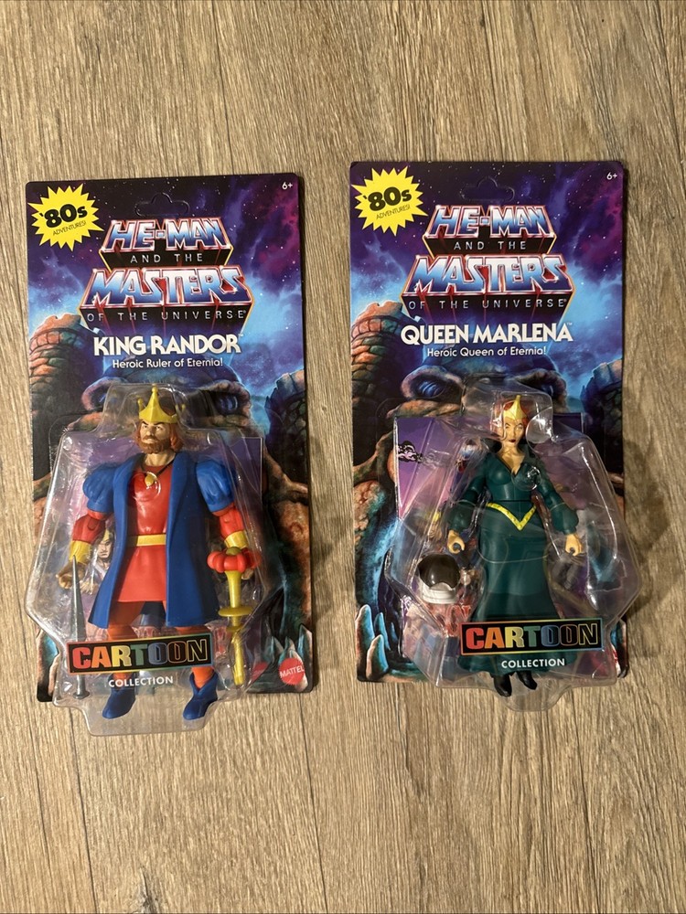 MOTU Masters of The Universe Cartoon Collection Queen Marlena & King Randor SET