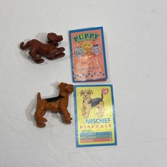Vintage 1993 Puppy In My Pocket Figure Card Lot Ricky Labrador Mischief Terrier