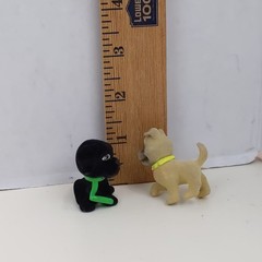 Puppy In My Pocket Dog Figure Lot MEG Mini Toy Figures Collectible Set 9