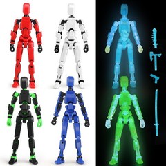 T13 6PCS Articulated Robot Action Figures – Ideal for Creative Play and Learning