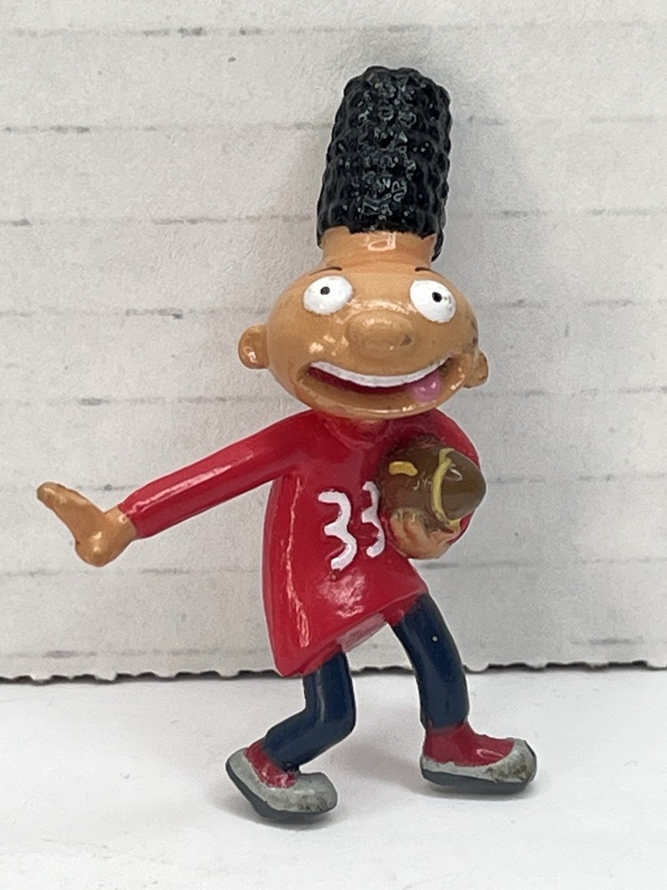 Hey Arnold 2001 mini PVC vinyl Figure Nickelodeon Gerald Vintage Football Head