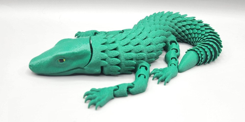 Komodo Dragon Flexi | 3D Printed Realistic Animal | Flexible Desk Toy Pet