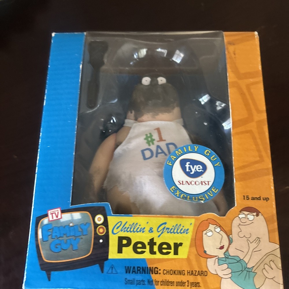2007 Family Guy 🔥CHILLIN’ & GRILLIN’ PETER🔥 FYE Exclusive ~BRAND NEW~ Mezco
