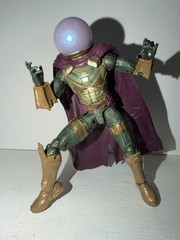 Mysterio Action Figure, Green/Gold Armor, w/ Purple Cape, Plastic Material