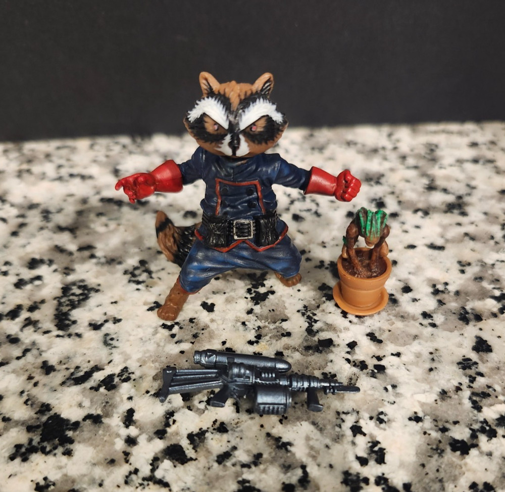 Rocket Raccoon Baby Groot Infinite 3.75″ 4″ MARVEL UNIVERSE Loose Complete M1