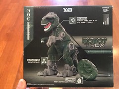 New in box Robot T-Rex Remote Control Walking Roaring 7.9 inch DINOSAUR ages 8+