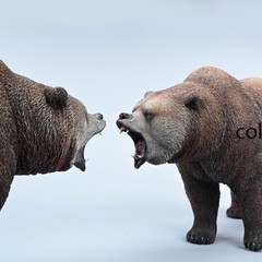 1/6 JXK Brown Bear Model Fierce Animal Soldier Collection GK Statue Toys Resin
