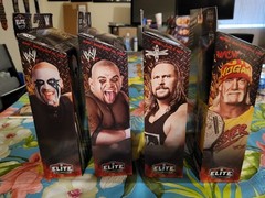 WWE Elite Monday Night Wars Complete Set of 4, (Series 11) w/ Rick Rude BAF