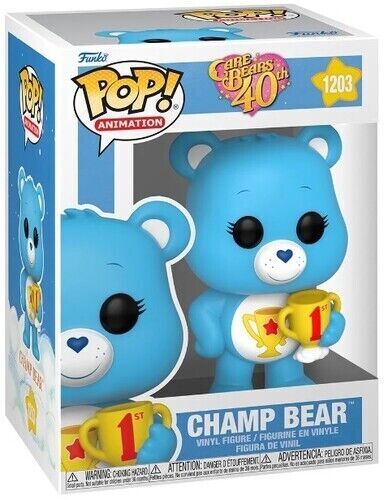 WB FUNKO POP! ANIMATION Care Bears 40th Anniversary Champ Bear **STYLE VARIES**
