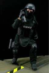1/6 Figure Model Soldier SWAT Police Uniform Military Army Body with Weapon Suit