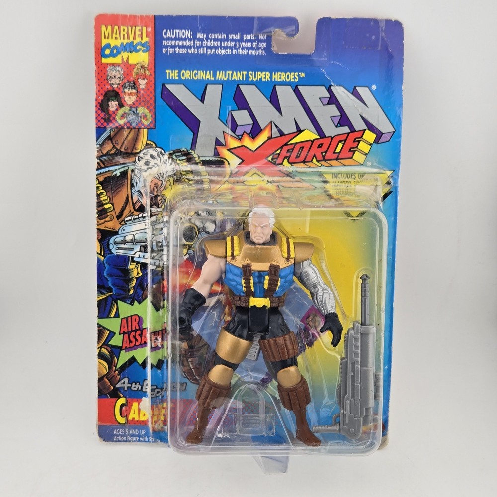 Toy Biz Marvel X-Men X-Force Cable Action Figure 1994 Air Assault 4th Ed Vintage