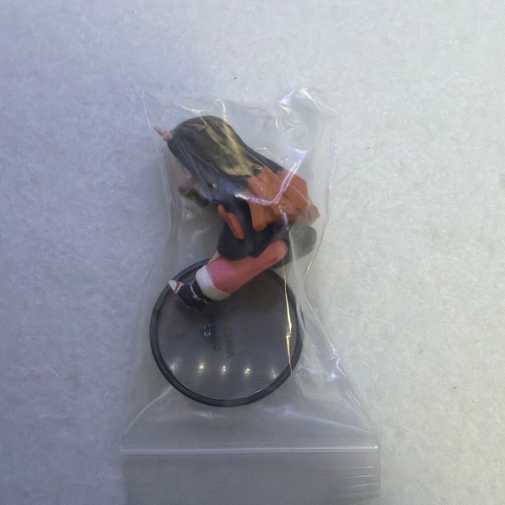 Nezuko Mini Figure, Demon Slayer, Pink/Black/White, Bamboo Mouth, Used