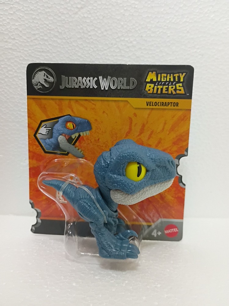 Mattel ~Jurassic World ~Mighty Little Biters VELOCIRAPTOR ~Ages 4+