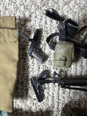 12″ ACTION FIGURE ACCESSORIES – 1/6 – WEAPONS, CLOTHES, AND ACCESSORIES LOT