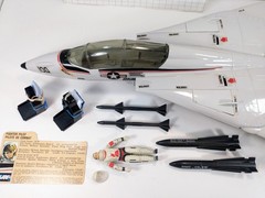 GI Joe 1983 SKYSTRIKER w both Chutes Blueprints & ACE w File Card NEAR Complete!