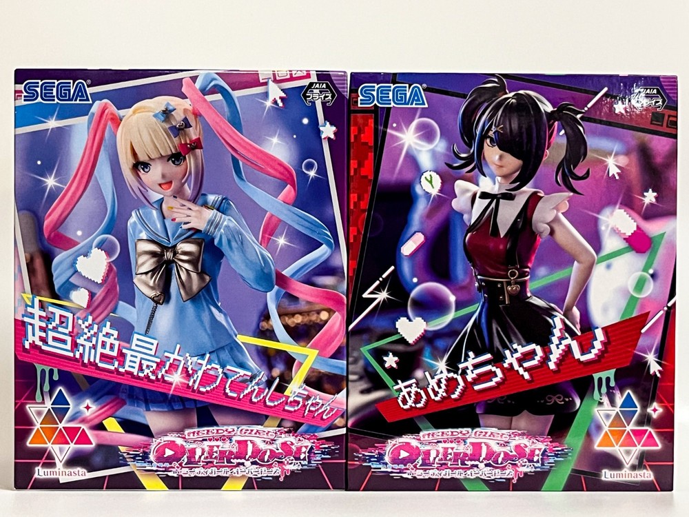 Needy Streamer Overload Luminasta Figure Set OMGkawaiiAngel & Ame-chan SEGA NEW