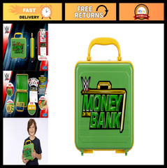 Kids Money Box with SFX – WWE Money in the Bank, Mechanical Lock, Fun Collectibl