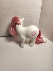 Vintage 1983 G1 Hasbro My Little Pony Earth Pony SUNDANCE Pink and White (C4)