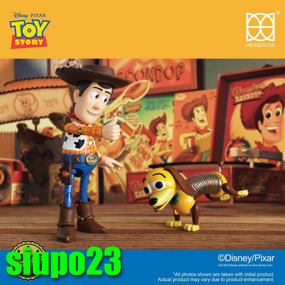 Herocross ~ HMF #067R Disney Toy Story Woody 2.0 & Slinky Dog Figure