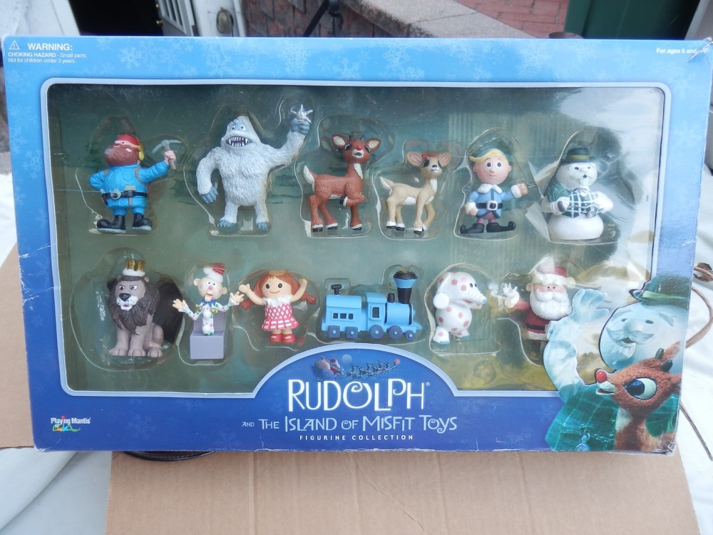 Playing Mantis RUDOLPH AND THE ISLAND OF MISFIT TOYS Figure 12 pc Boxed Set 2001